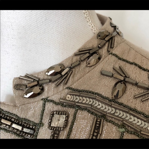 NWT Chicos Aztec Design Beaded Party Jacket 12/14 - Picture 5 of 7